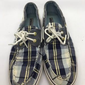 Sperry Top Sider women’s plaid shoe size 8.5